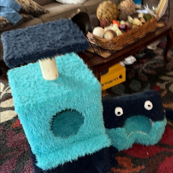 🌹2-in-1 Detachable Multifunctional Cat Tree in Blue and Black - Picture 11 of 11